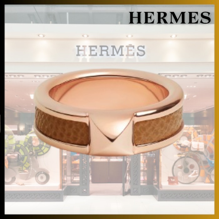【重ねづけにも◎ /Gold】HERMES シンプルスタッドリング