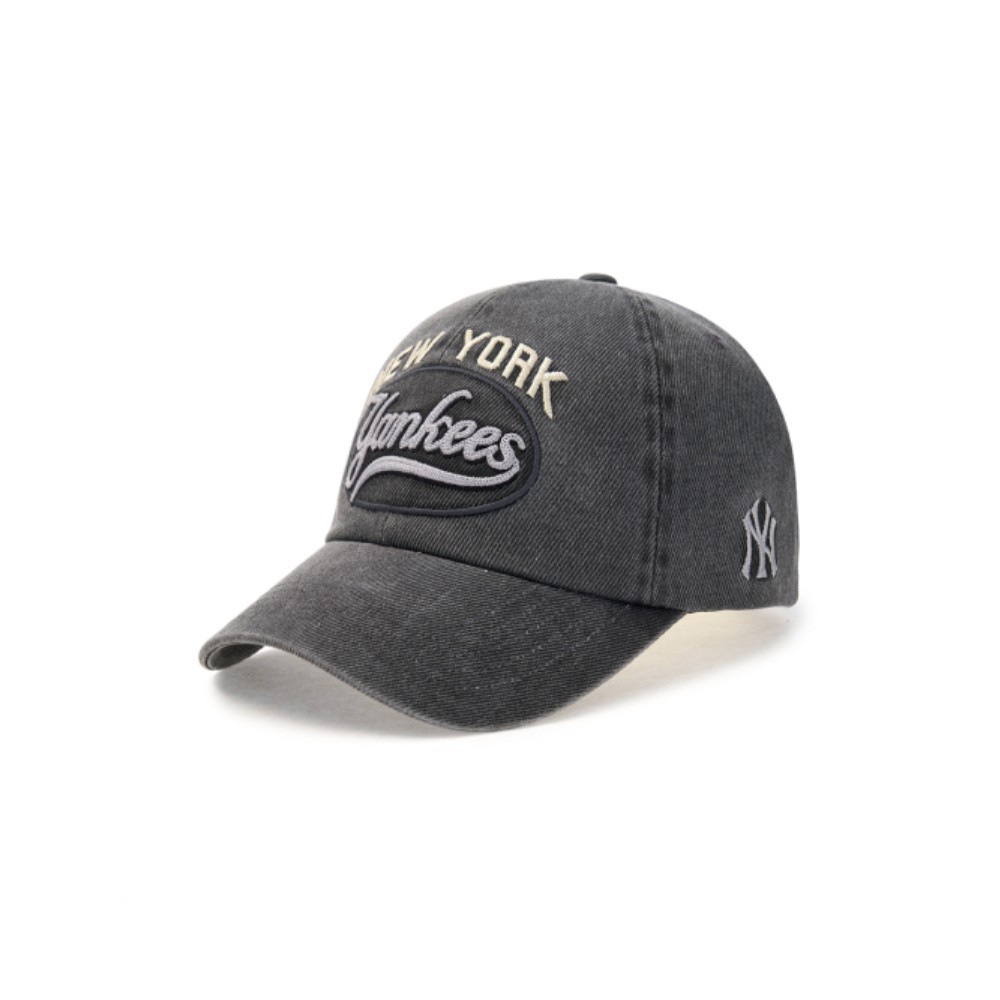 ■MLB Korea■ Varsity Vintage Cursive Stitch Unstructured Ba