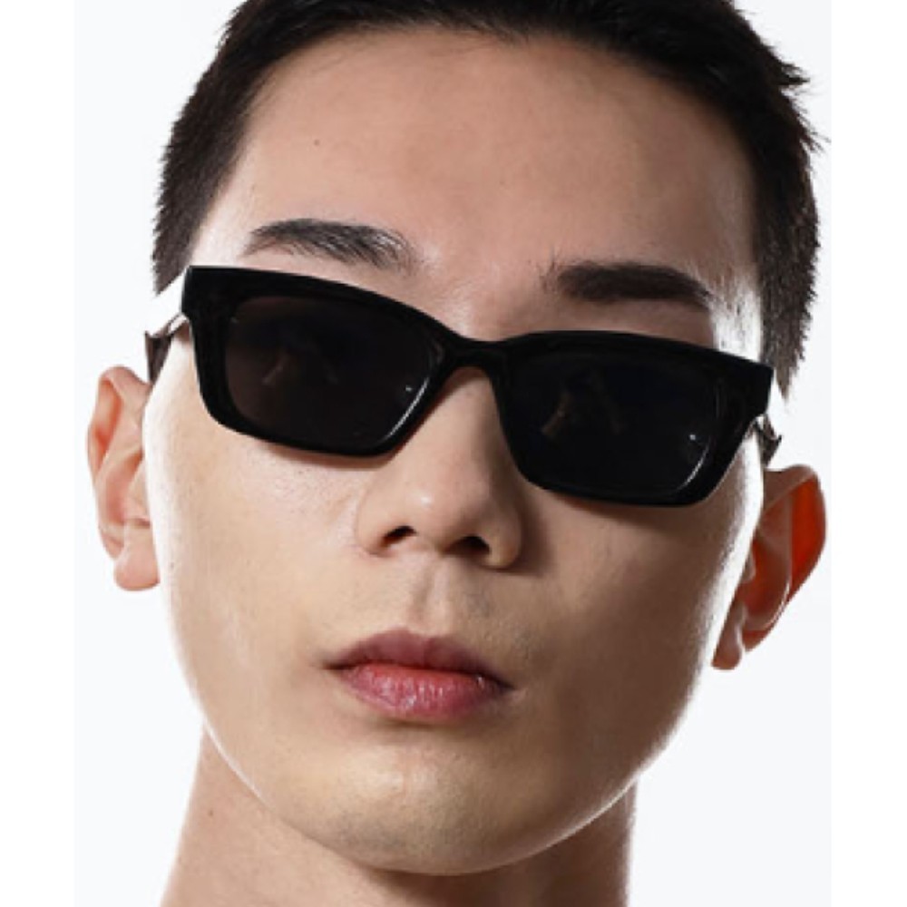 ★HANGLE EYEWEAR★ Hangul Square Sunglasses Black
