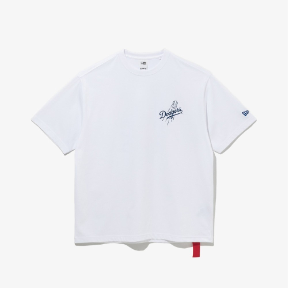 ■New Era■ MLB LA Dodgers Line Logo T-Shirt White 14536490