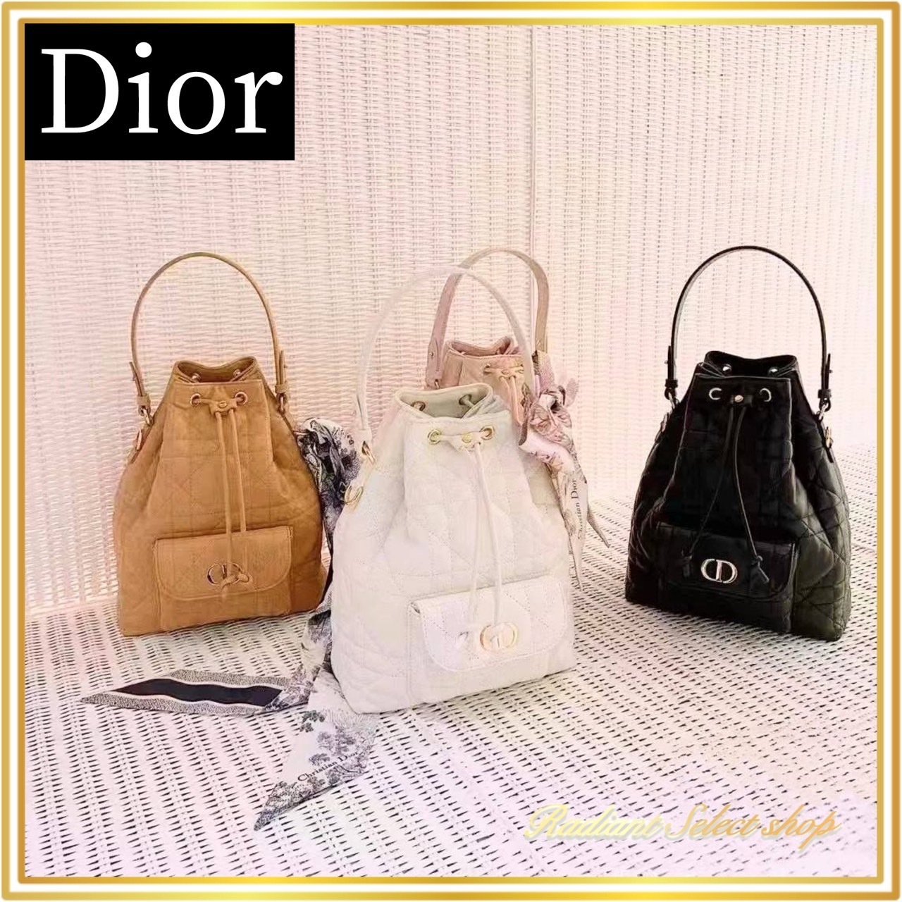 【大人気★カラー4色展開】Dior Caro バケットバッグ スモール