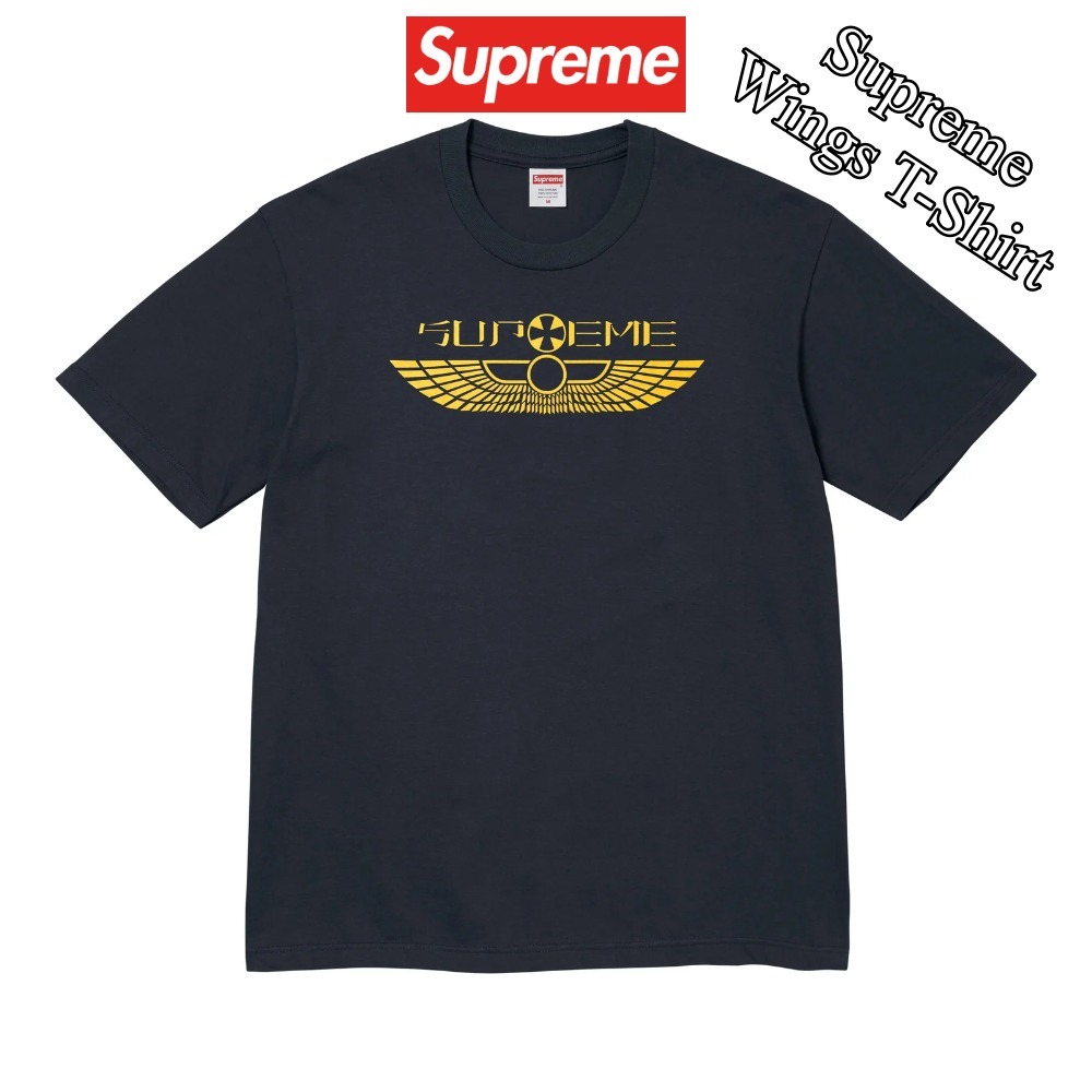 【Supreme】Wings T-Shirt★Navy★25SS★