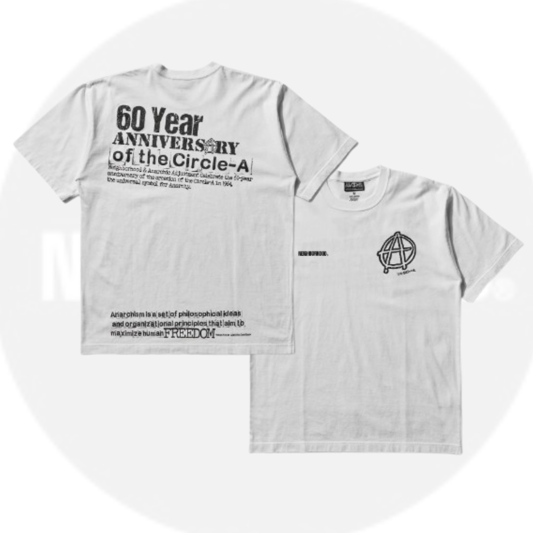 【NEIGHBORHOOD x Anarchic Adjustment 】Tシャツ SS-1 コラボ