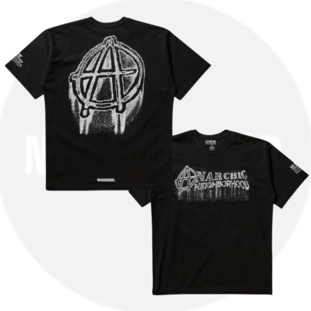 【NEIGHBORHOOD x Anarchic Adjustment 】Tシャツ SS-2 ブラック