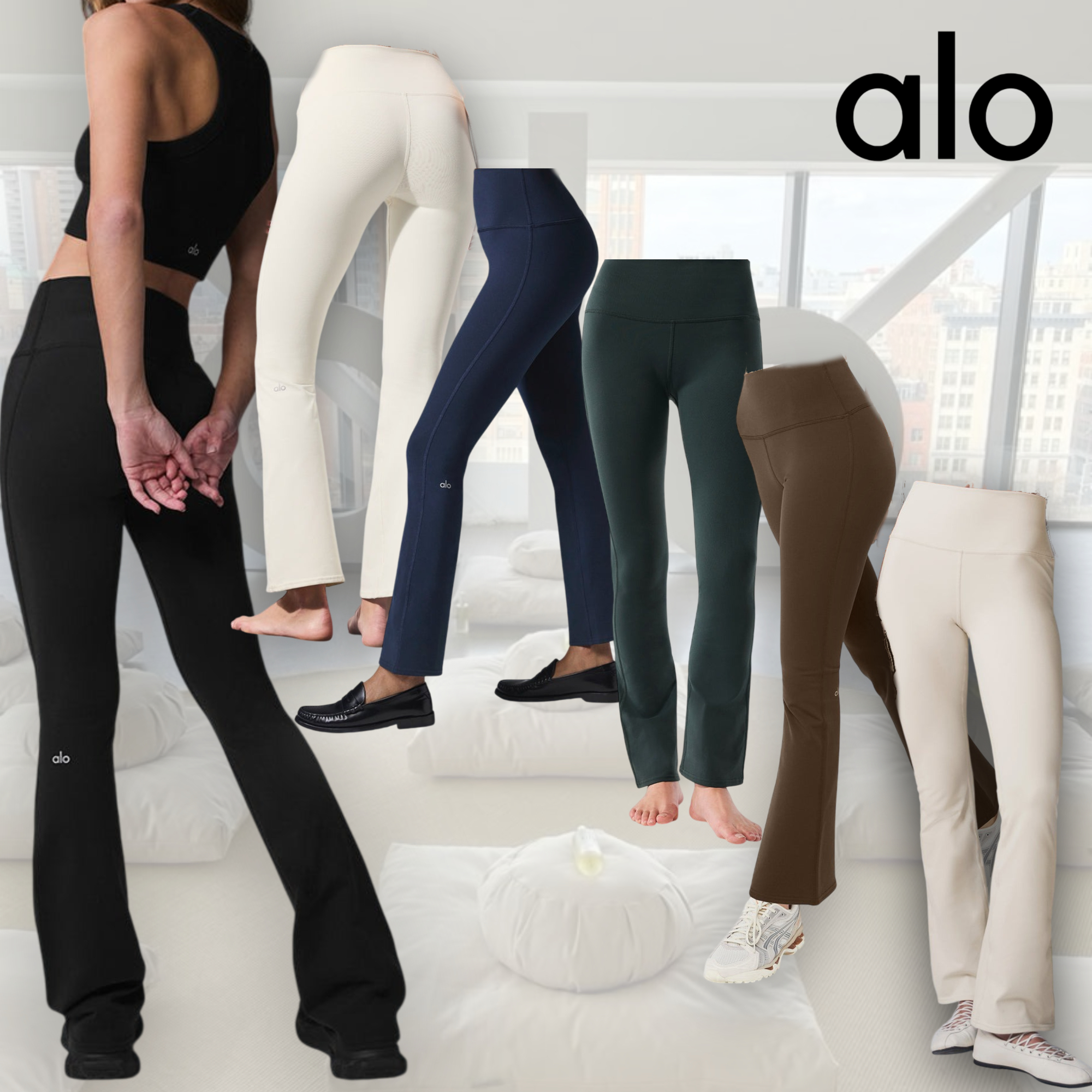 【Alo Yoga】Airbrush High-Waist 7/8 Bootcut レギンス 7/8