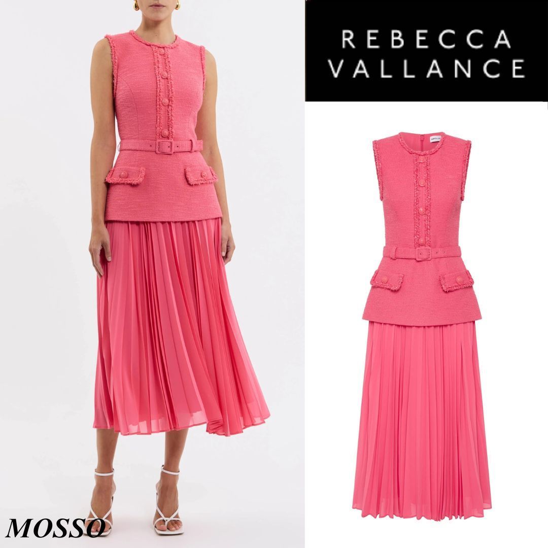 【REBECCA VALLANCE】MONTANA MIDI DRESSスーツスタイル