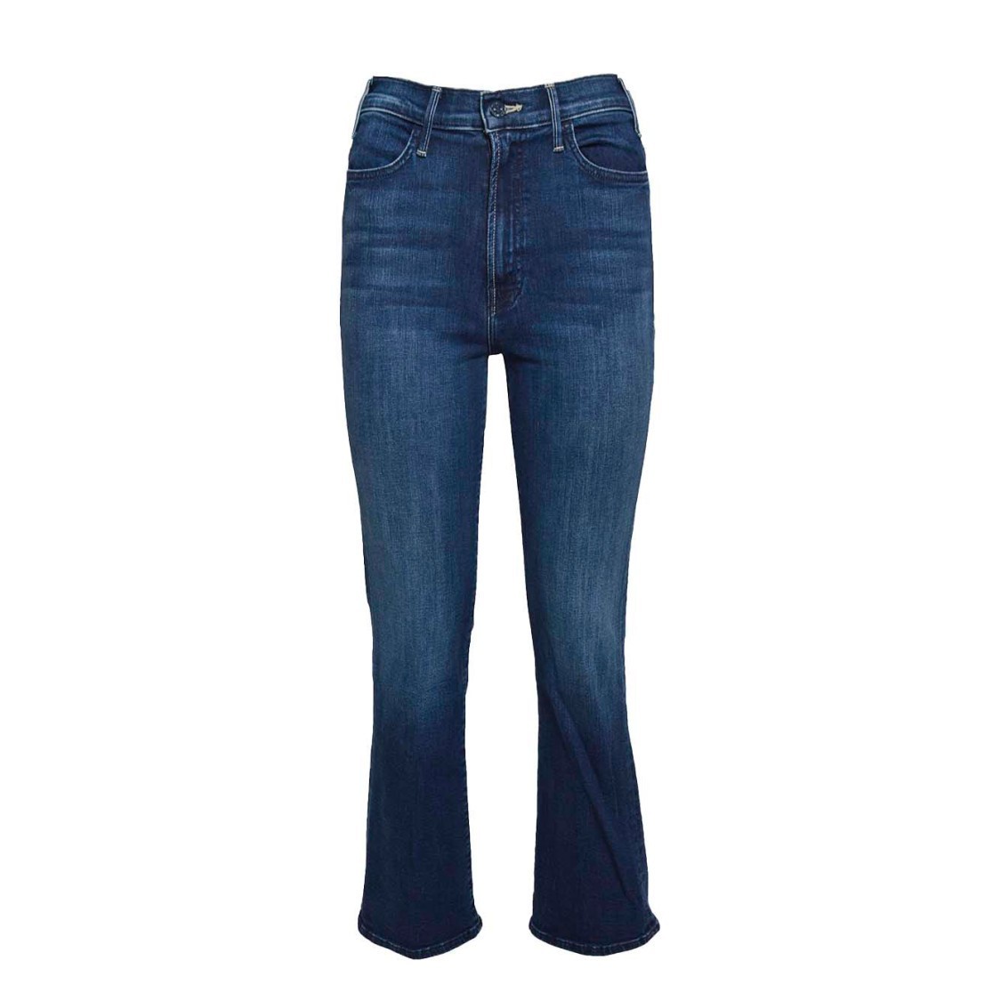 デニム・ジーパン Mother The Hustler Ankle Jeans In Blue Cotton