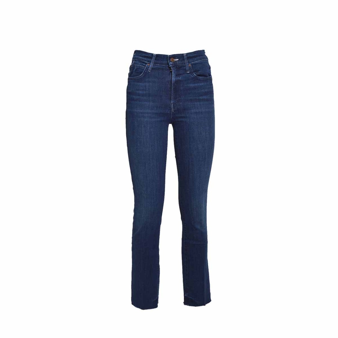 デニム・ジーパン Mother The Rascal Ankle Snippet Blue Cotton Jeans