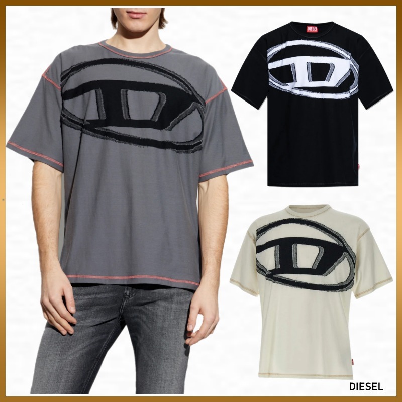 【DIESEL】T-Doxt クルーネック Tシャツ Gray Black White