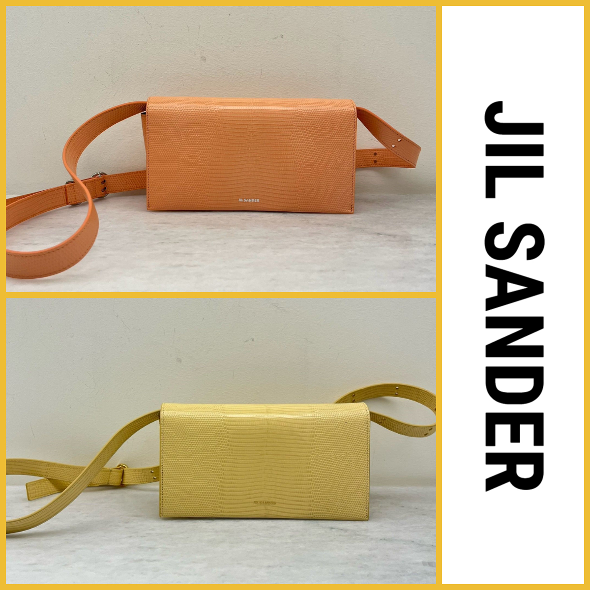【JilSander】ジルサンダー ロゴ レザー ショルダーバッグ 2色
