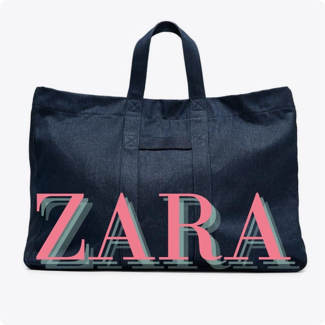 ZARA ファブリック トートバッグ X FANGLU LIN 3327/520