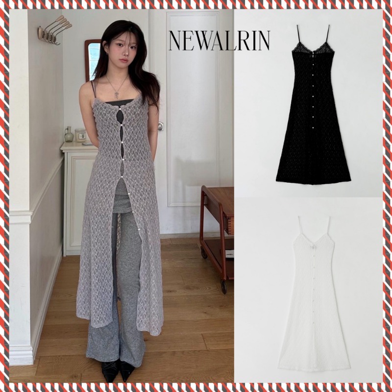 【NEWALRIN】Lace layered sleeveless Dress