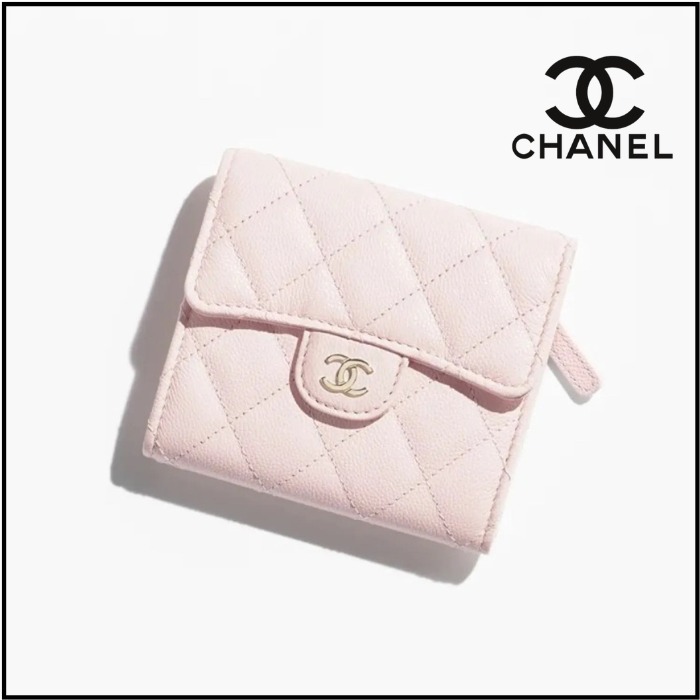 【色味が可愛い】◆CHANEL◆ 二つ折り財布
