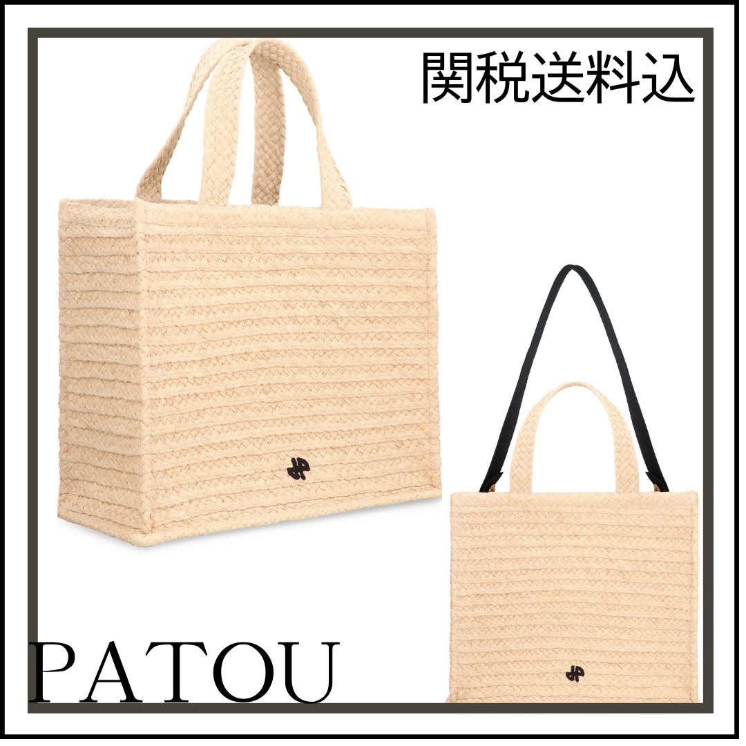 【関税送料込み】PATOU JPラフィア キャリーオール トート