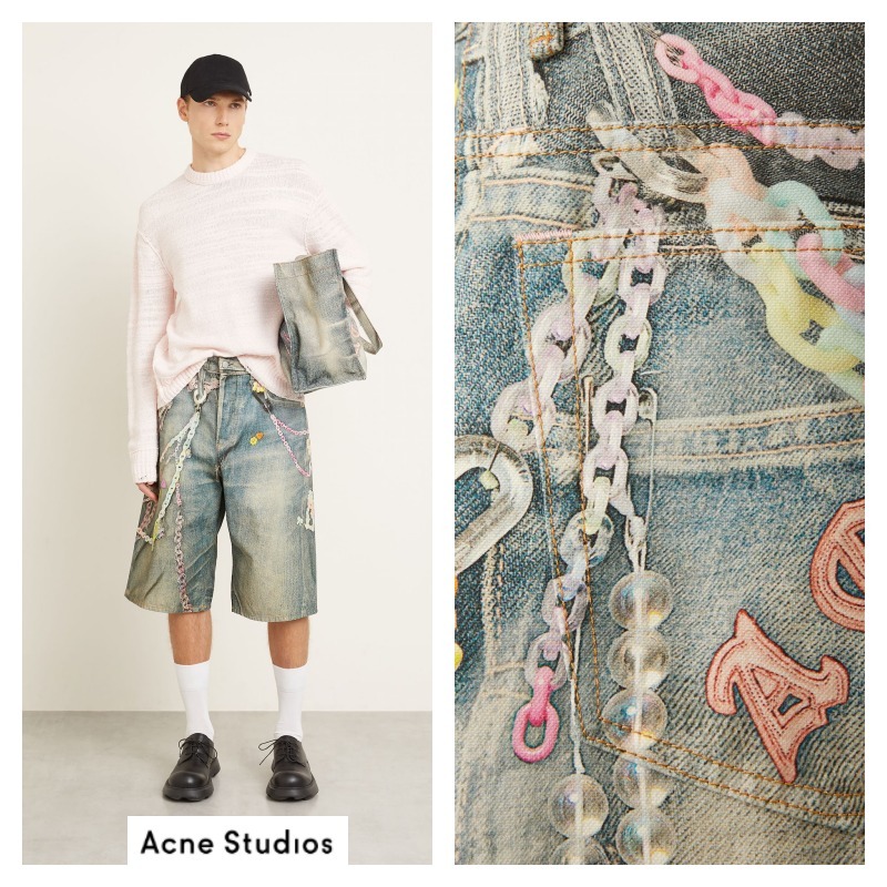 ★最新作★25年SS★Acne Studios★デニムショートパンツ★価格★