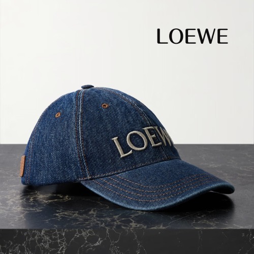 【LOEWE/ロエベ】キャップ ロゴ入り デニム