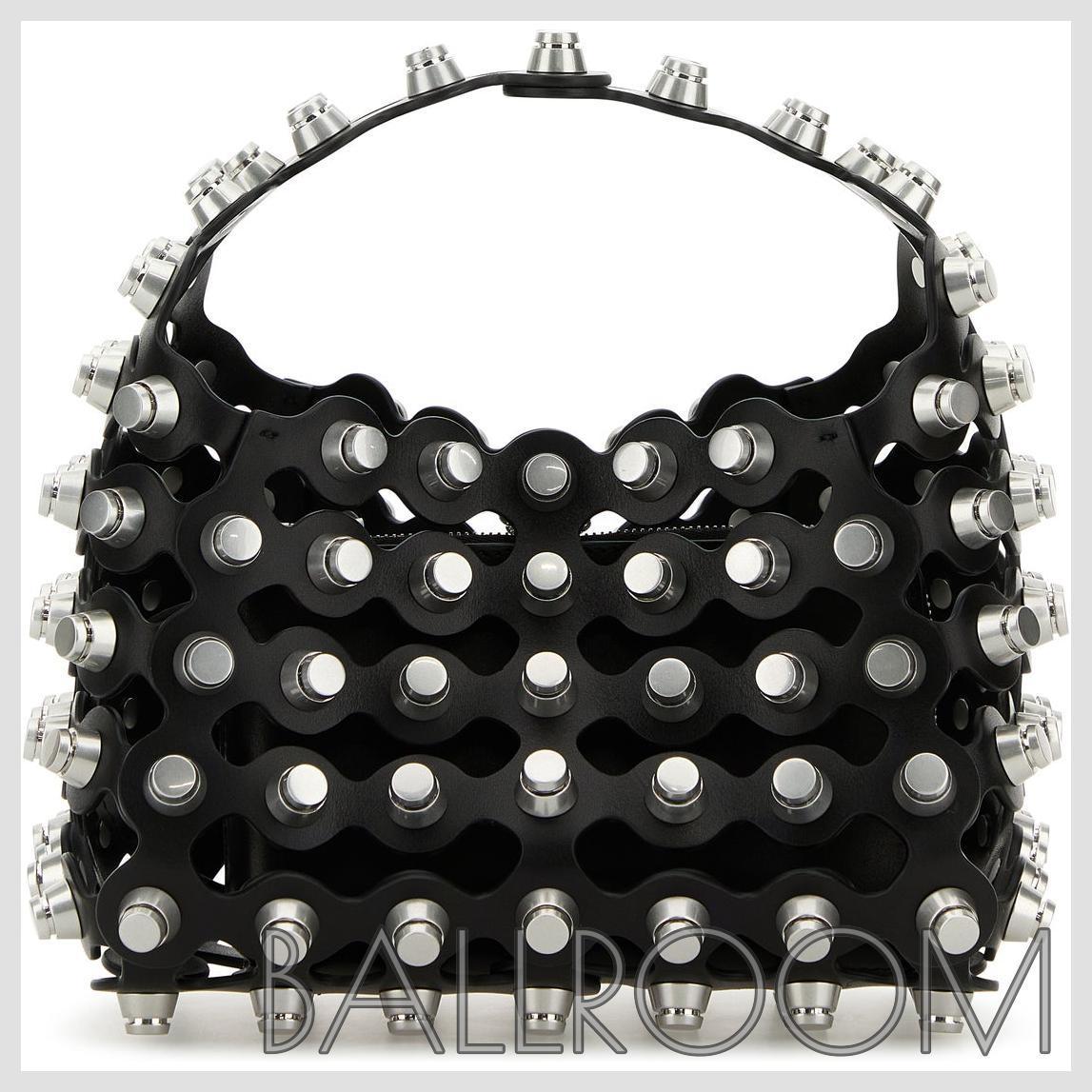ハンドバッグ ALEXANDER WANG EMBELLISHED LEATHER SMALL REX HANDBAG