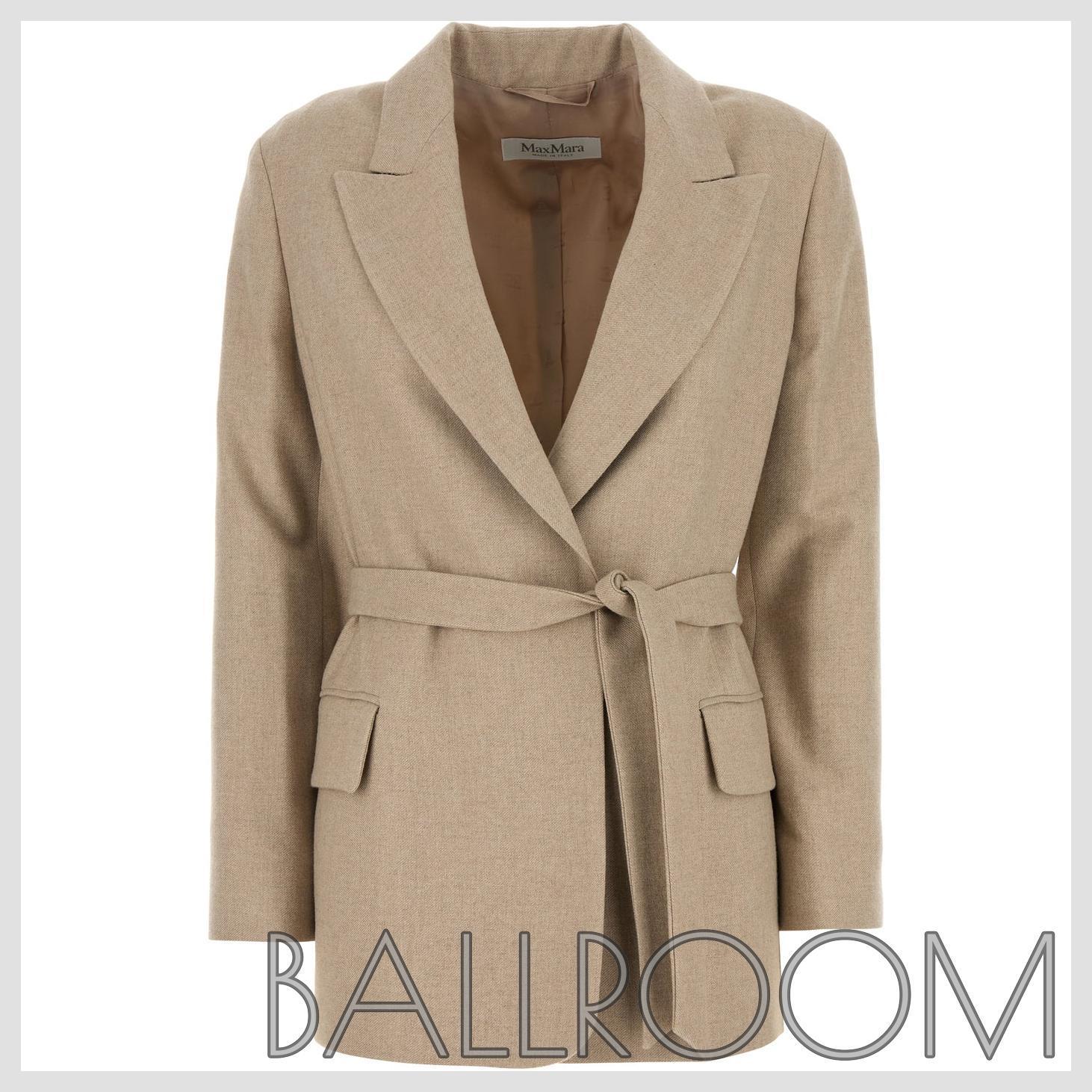 ジャケット MAX MARA CAPPUCCINO WOOL BLEND RANDERS BLAZER