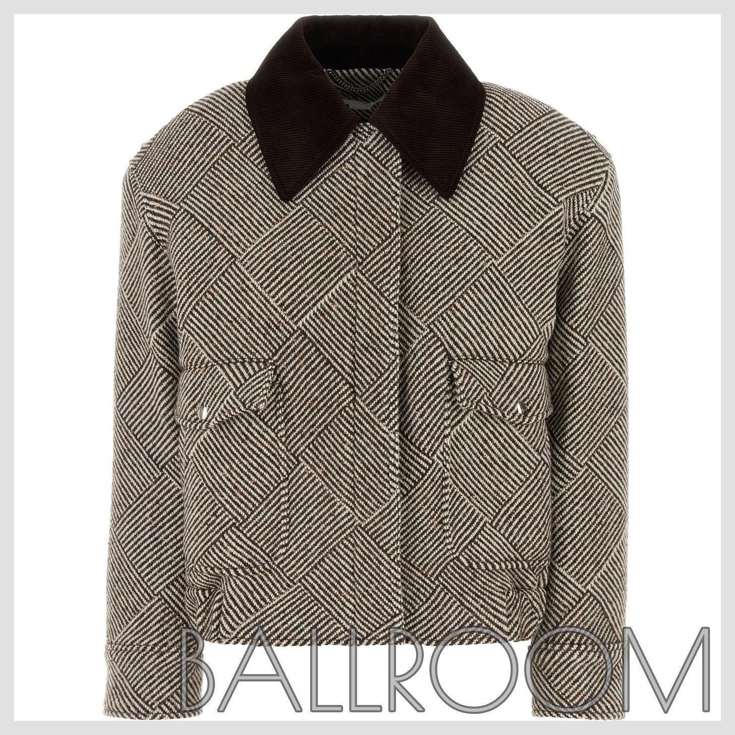 ジャケット STELLA MCCARTNEY EMBROIDERED TWEED OVERSIZE BOMBER JACKET
