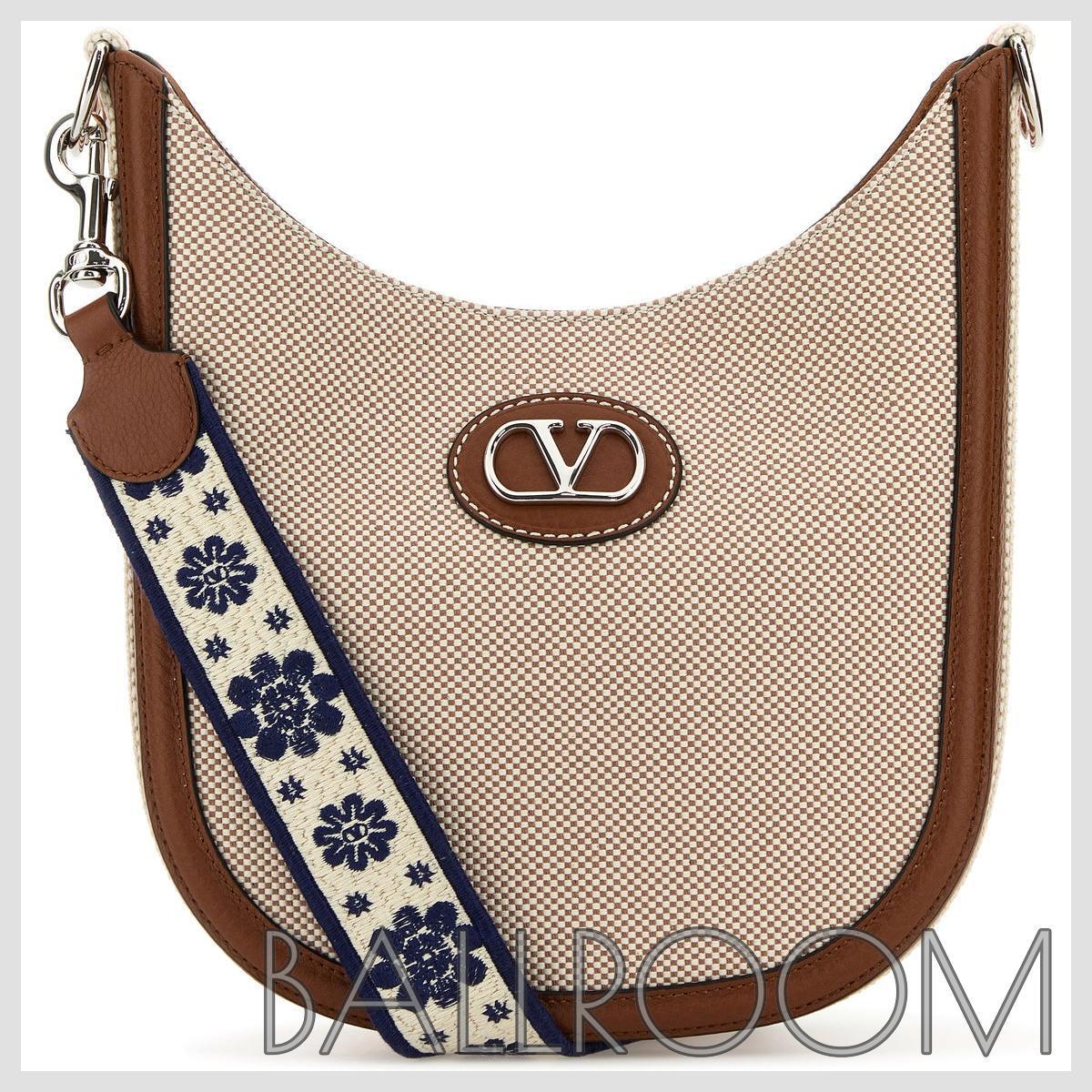ショルダーバッグ・ポシェット VALENTINO TOP-TONE CANVAS VLOGO SIGNATURE SHOULDER BAG