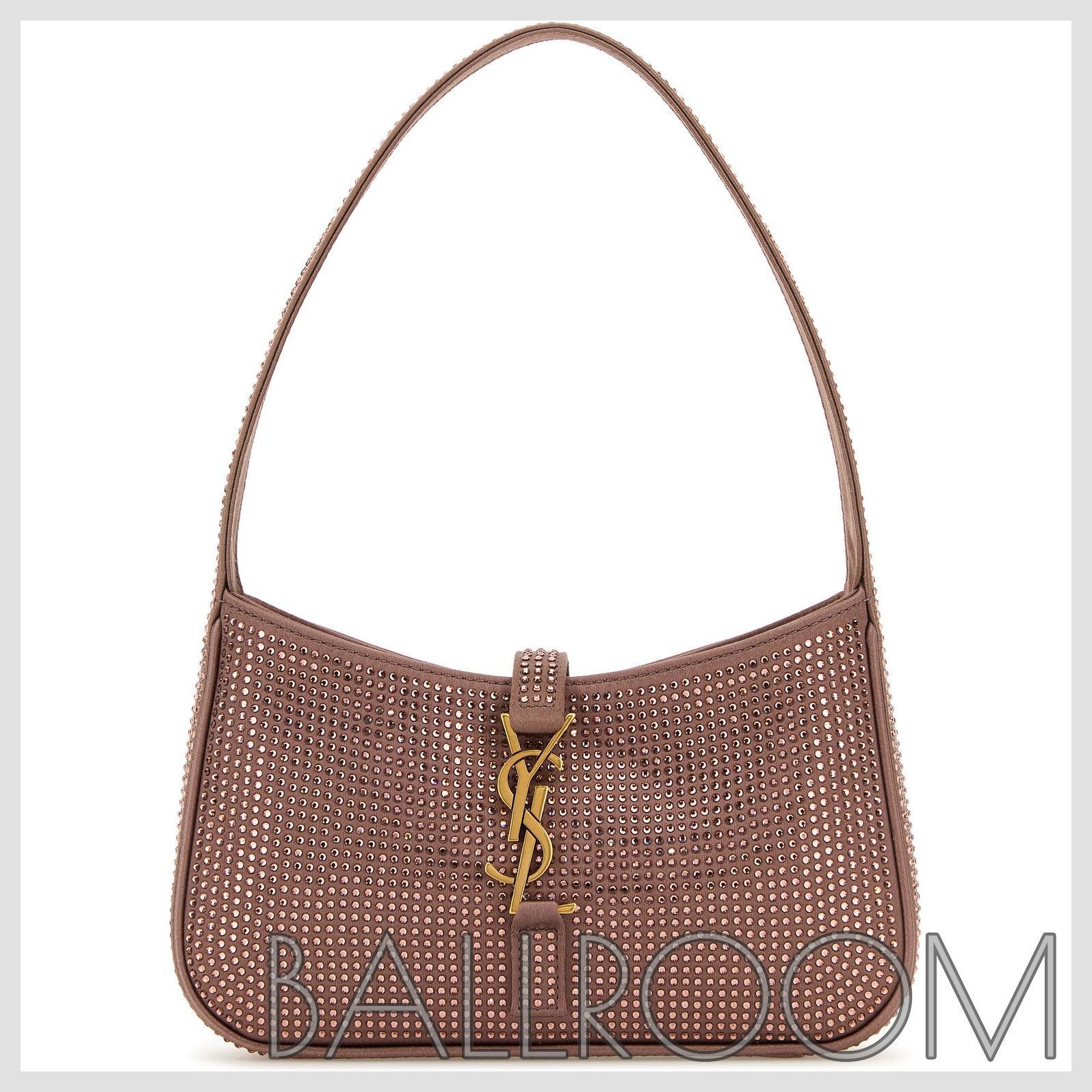 ハンドバッグ SAINT LAURENT EMBELLISHED SATIN MINI LE 5 A 7 HANDBAG
