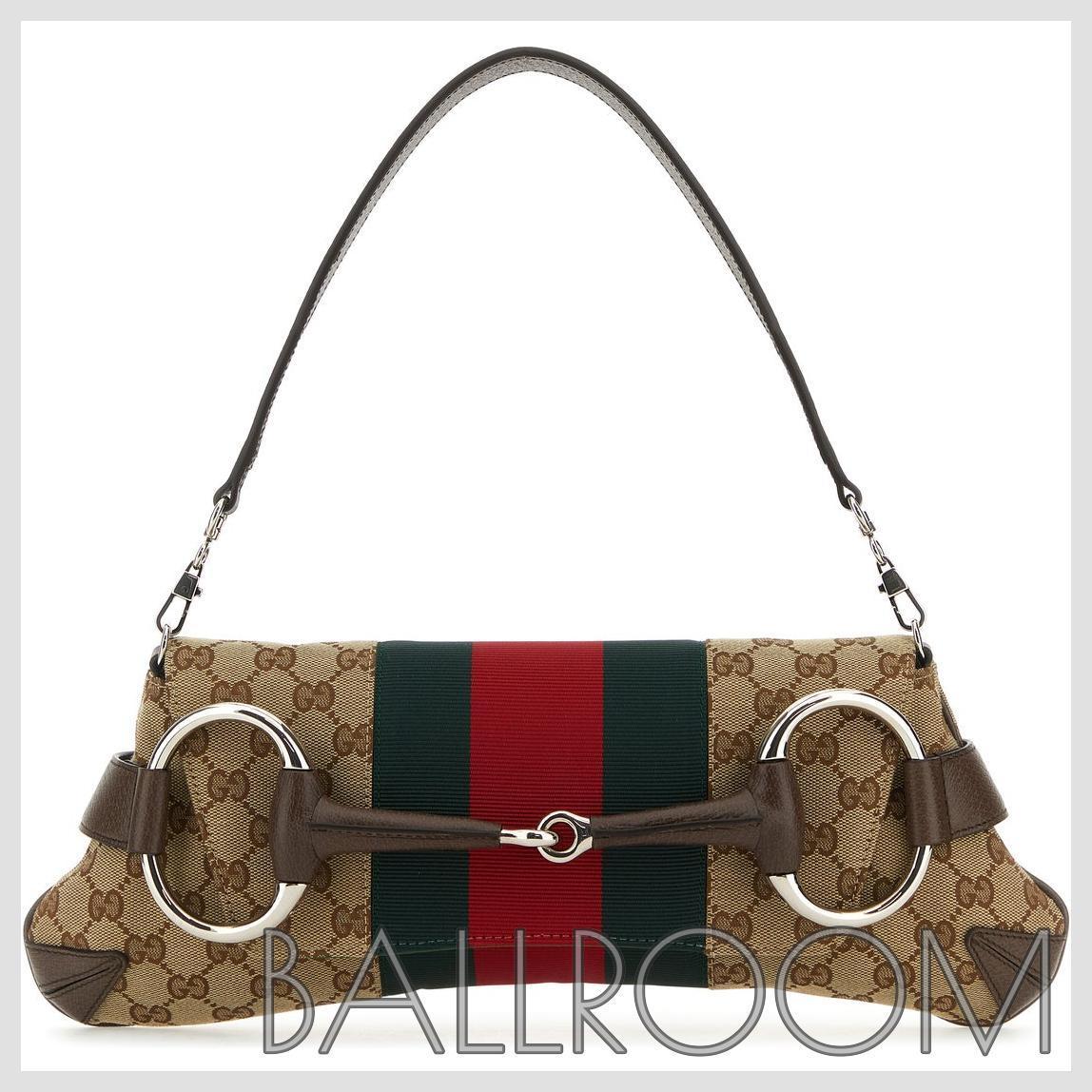 ショルダーバッグ・ポシェット GUCCI GG SUPREME MEDIUM GUCCI HORSEBIT CHAIN SHOULDER BAG