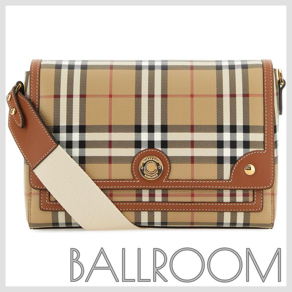 ショルダーバッグ・ポシェット BURBERRY EMBROIDERED FABRIC NOTE CROSSBODY BAG