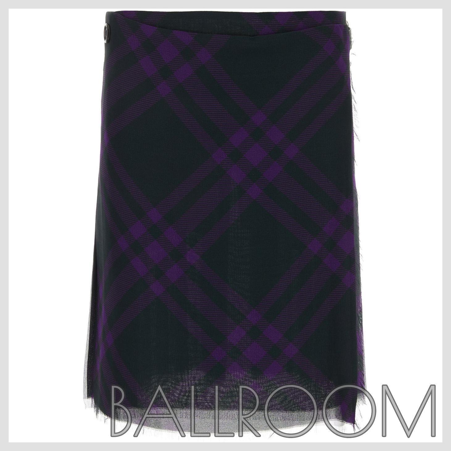 スカート BURBERRY EMBROIDERED SILK SKIRT