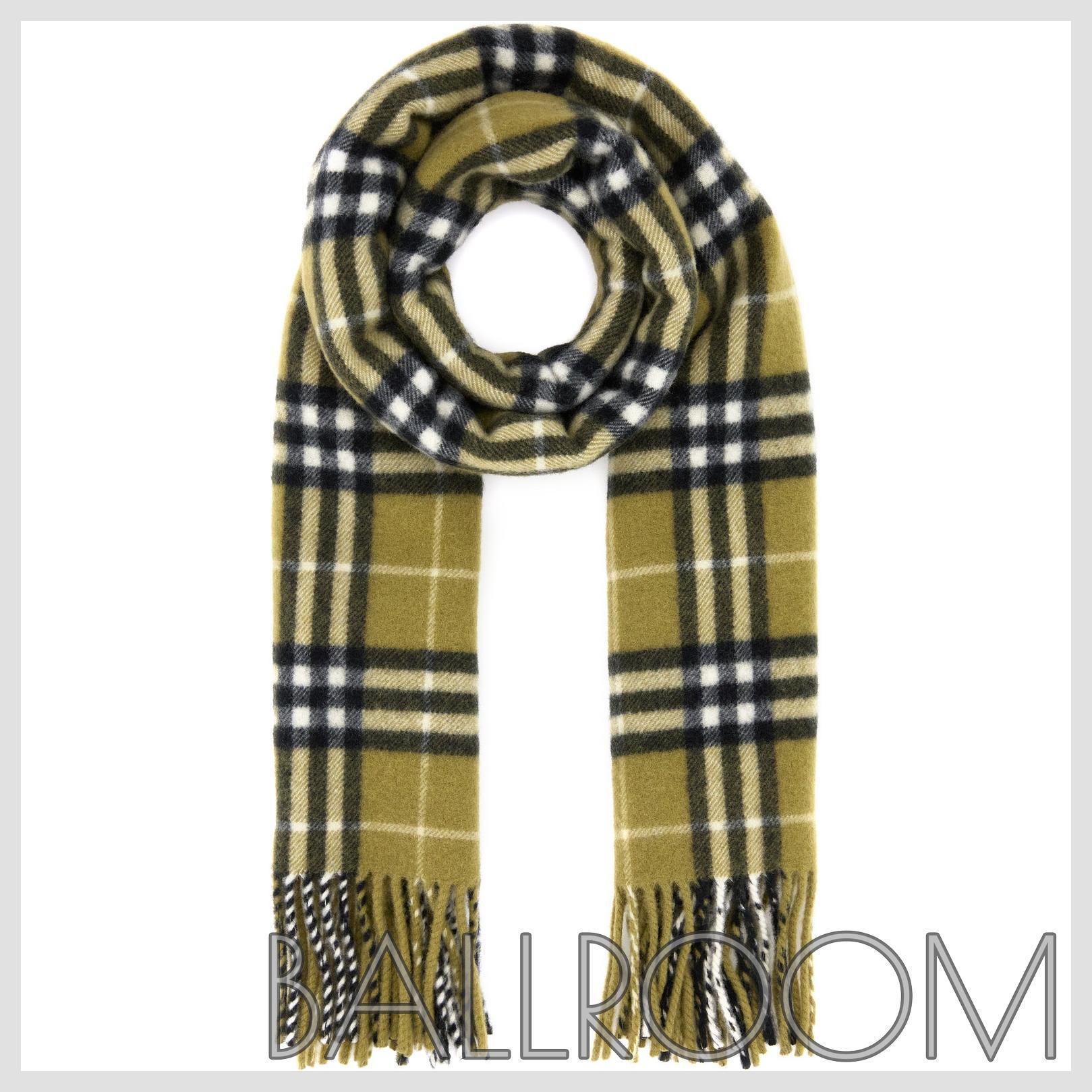 マフラー・ストール BURBERRY EMBROIDERED CASHMERE SCARF