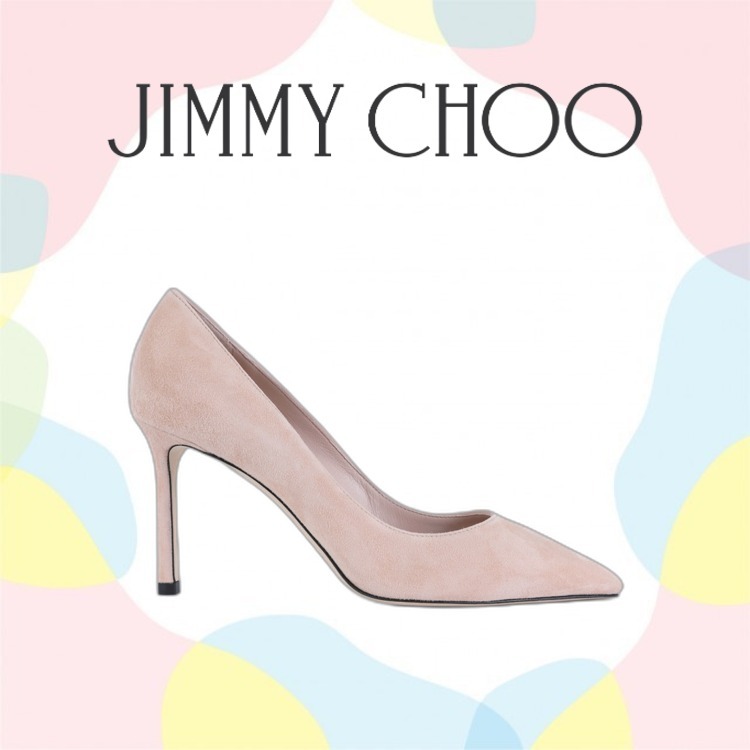 【JIMMYCHOO】 pink suede pumps （関税送料込）