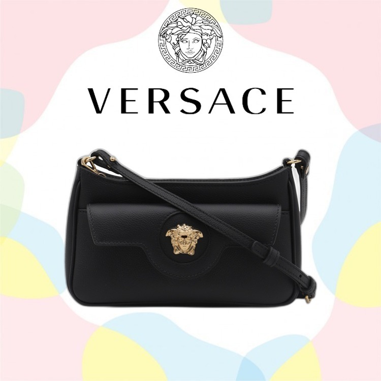 【VERSACE】 black crossbody bag （関税送料込）