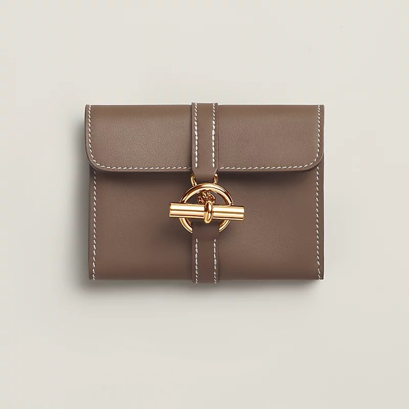 【HERMES】留め具が可愛い♪財布《グレナン》コンパクト