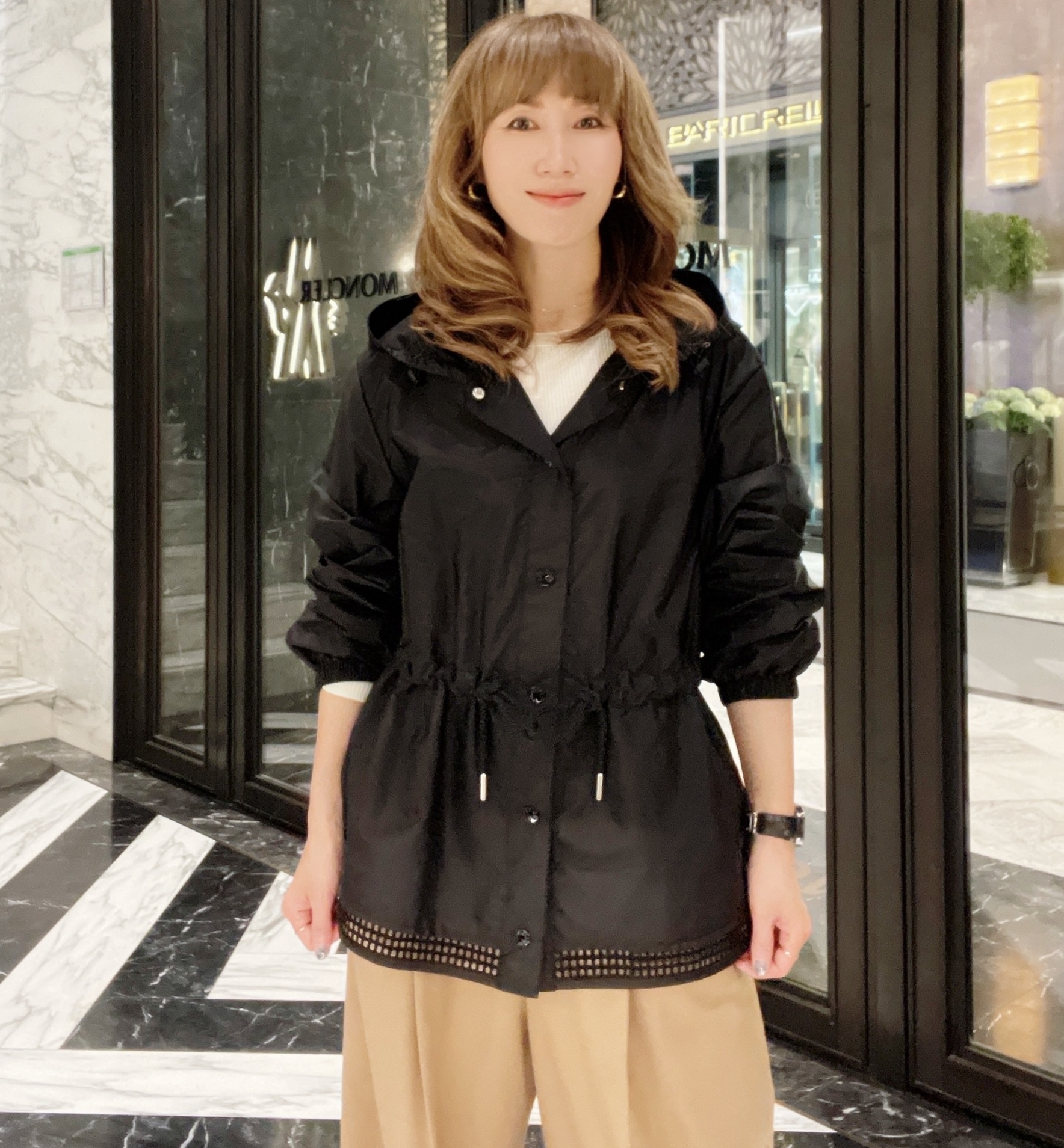 MONCLER★レース使い フード付きパーカー ROCHEBONNE★関税込み