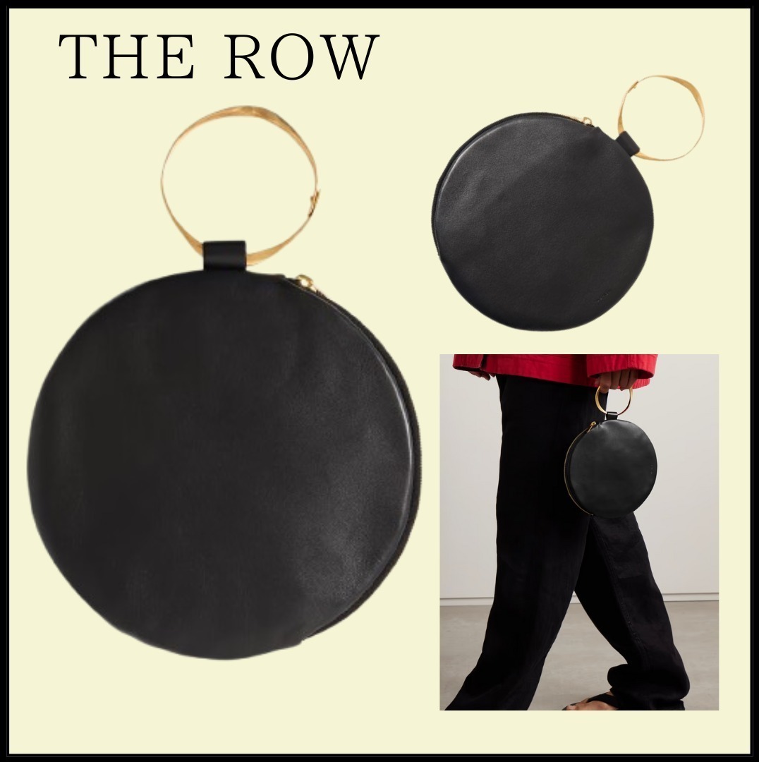 【THE ROW】バングルハンド レザーサークルクラッチバッグ