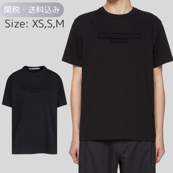 【Alexander Wang】関税送料込 ディストレストロゴ Tシャツ