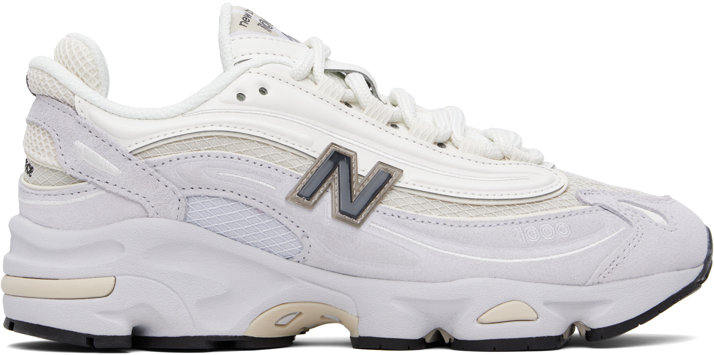 【関税込み】New Balance オフホワイト＆グレー 1000 スニーカー