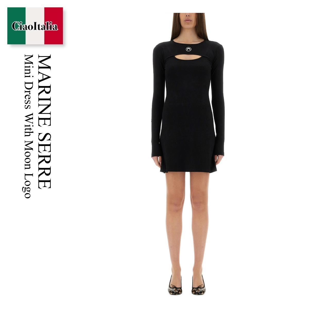 ワンピース Marine Serre Mini Dress With Moon Logo