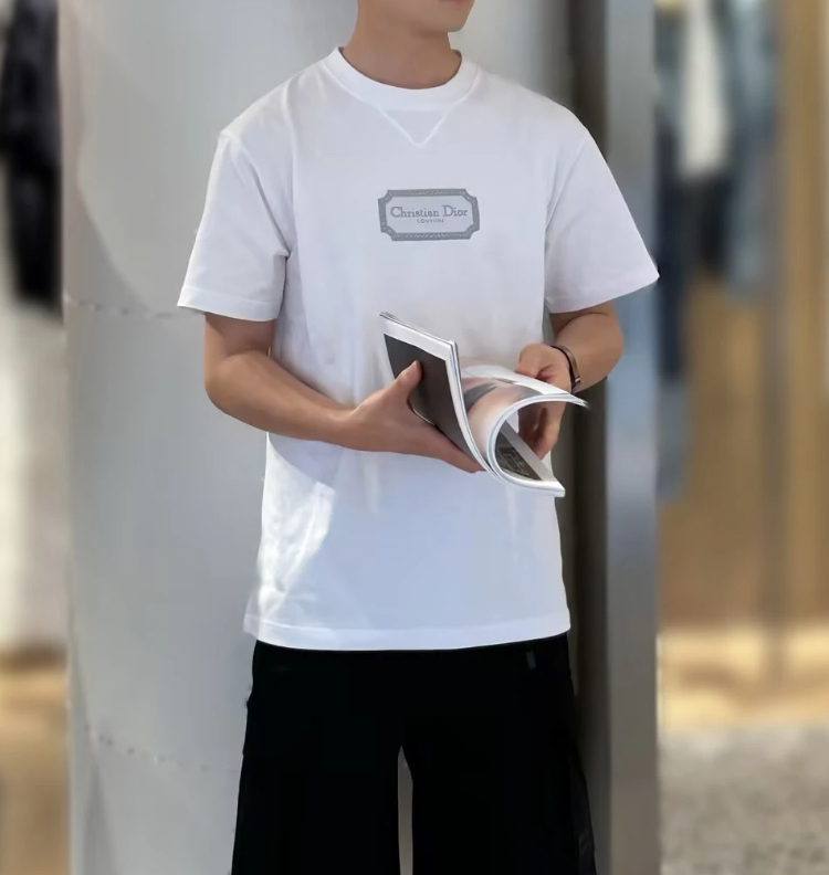 Dior《Christian Dior Couture Tシャツ》ホワイト コットン 直営