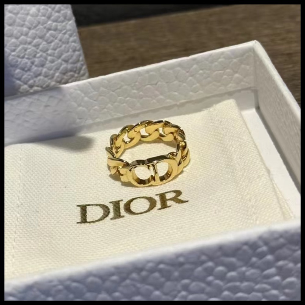 【Dior】CD Icon チェーンリンク リング