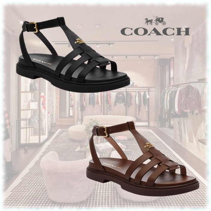 新作セール☆ Coach(コーチ)ロゴ ストラップ サンダル
