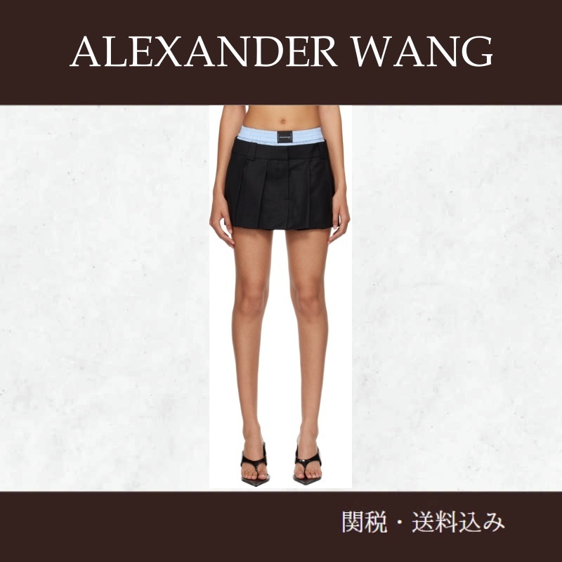 Alexander Wang ☆ブラック Pre-Styled Boxer スコート