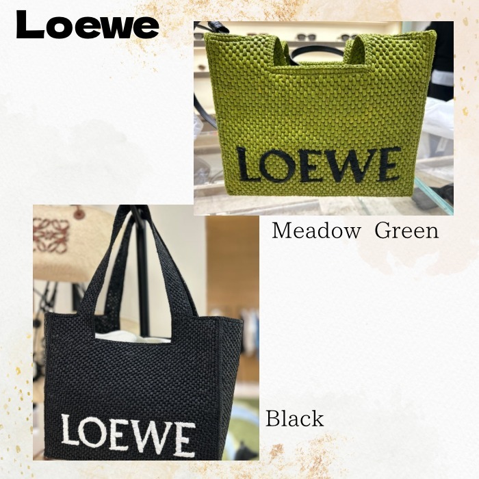 【春、夏に人気！★Loewe★Font トートSmall ラフィアバッグ★】