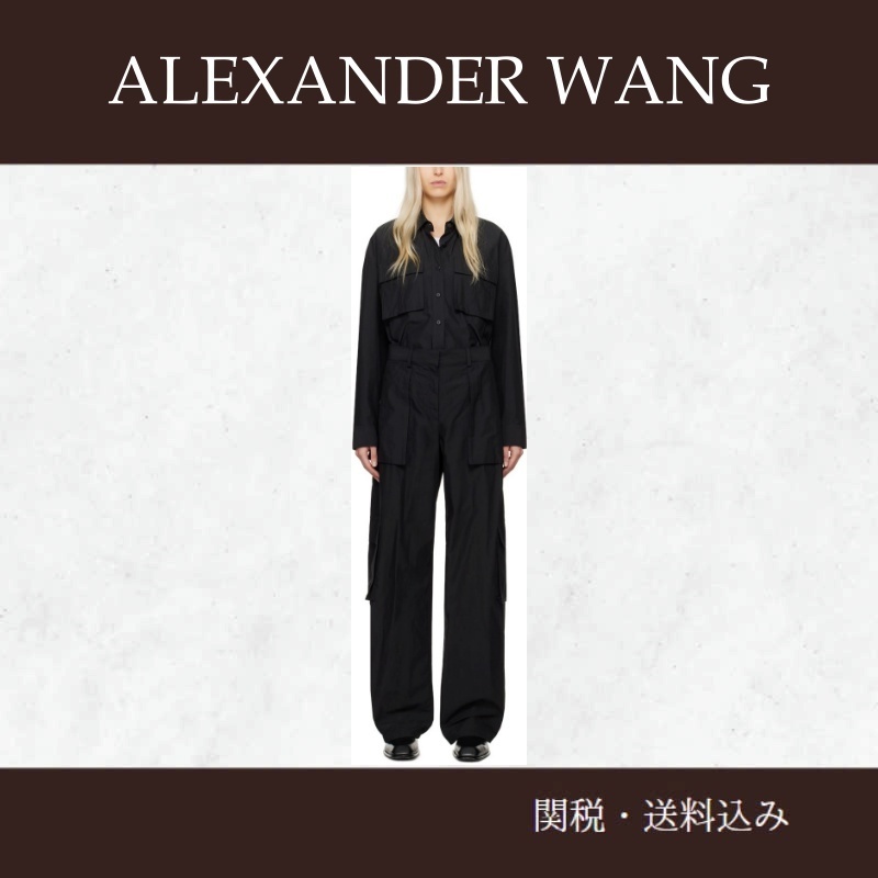 Alexander Wang ☆ブラック ボタンアップ ジャンプスーツ