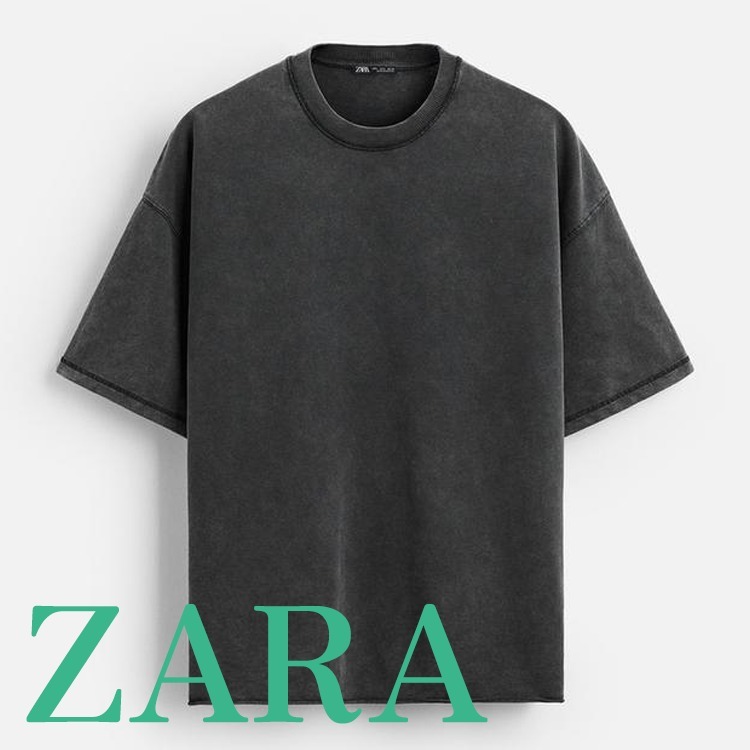 【ZARA】ウォッシュ加工リラックスフィットスウェットシャツ