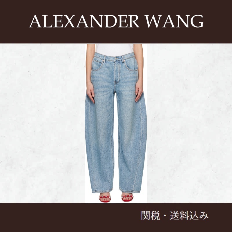 Alexander Wang ☆ブルー オーバーサイズ ラウンド ジーンズ