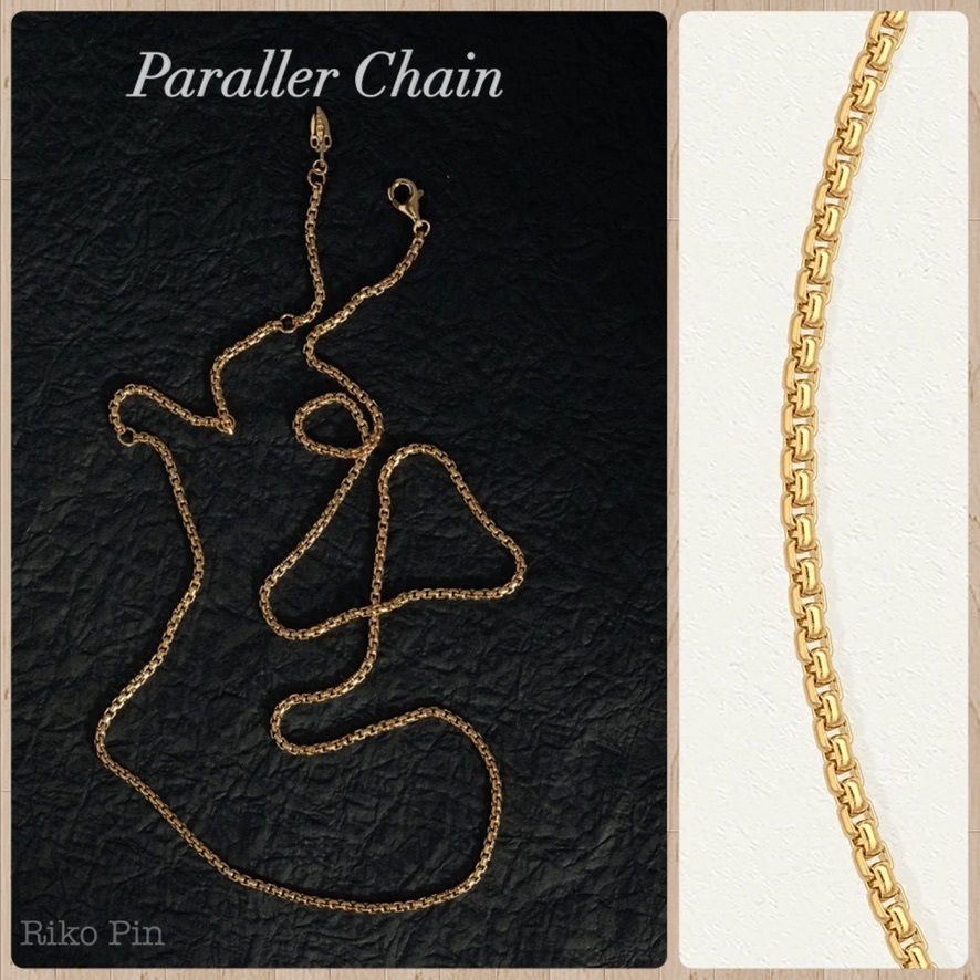 【TEMPLE OF THE SUN】Paraller Chain ネックレス Gold/Mythos