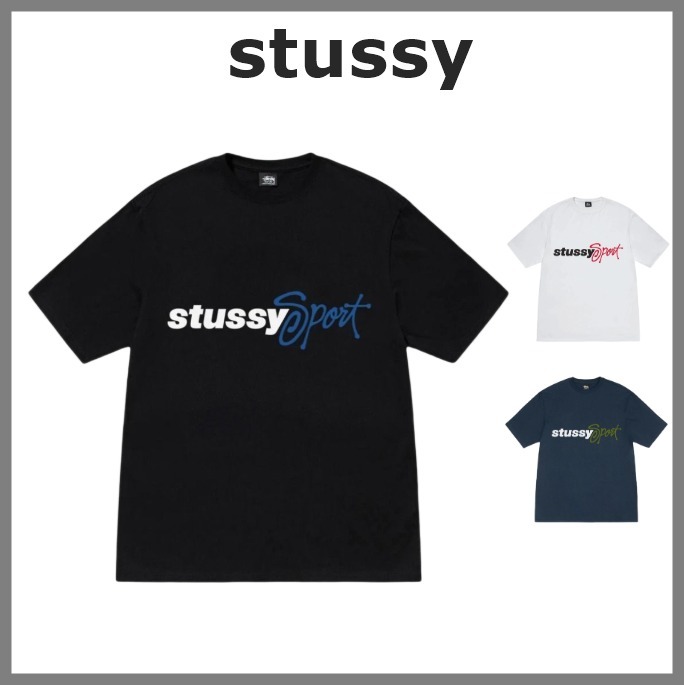 STUSSY Sport Script T-Shirt Blac Tシャツ