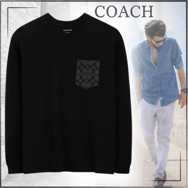【COACH】コーチ シグネチャー ロング スリーブ Tシャツ