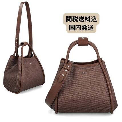 MAX MARA】マリン ラフィア エフェクト スモール バッグ (Max