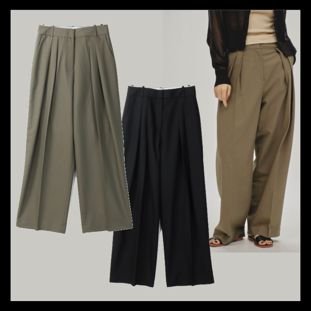 【Todayful】Twill Wide Trousers 12510707